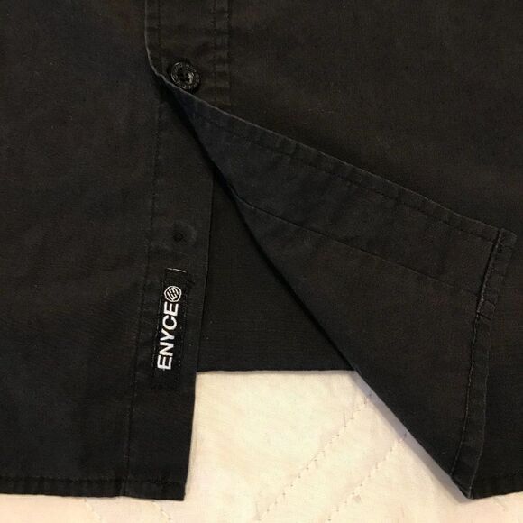 Enyce button down black‎ short sleeve shirt 2XL - Picture 2 of 6